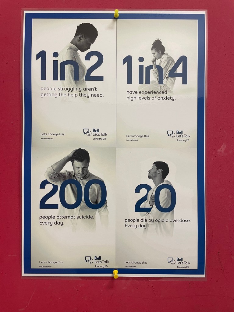 Bell Let’s Talk poster 
