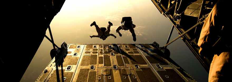 jumping plane military training