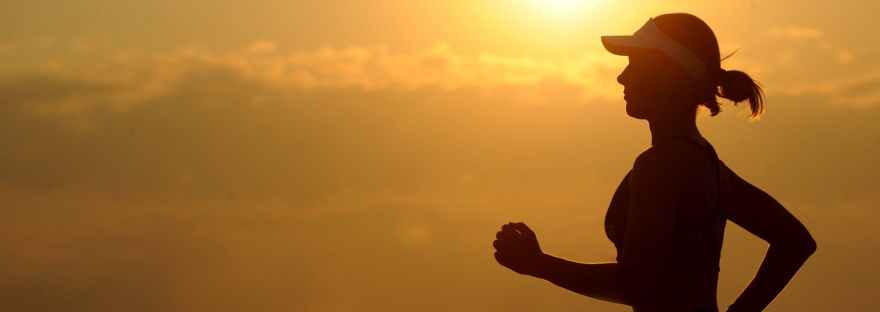 woman girl silhouette jogger