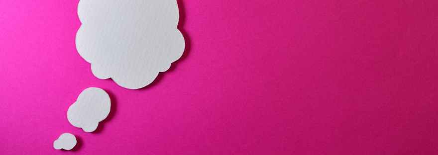 white bubble illustration